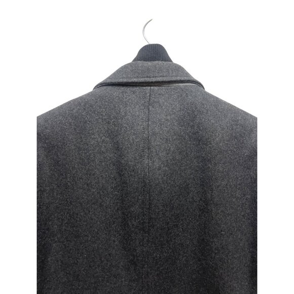 Banana Republic Heritage Gray Wool Blend Layered Topcoat Overcoat - Picture 7 of 11